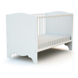 AT4 Lit bebe evolutif en bois MARELLE Blanc 144x94x79cm