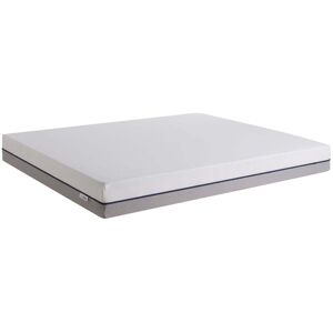 Bleu Calin Matelas mousse confort mi-ferme/ferme 160x200cm Bi-face 20cm Blanc 200x0x160cm