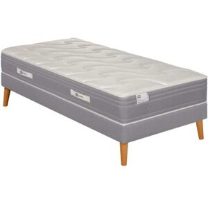 Simmons Ensemble 90x190 Matelas ressorts ensachés mi-ferme H25 + sommier Blanc 90x40x190cm - Publicité Simmons Ensemble 90x190 Matelas ressorts ensachés mi-ferme H25 + sommier Blanc 90x40x190cm - Publicité