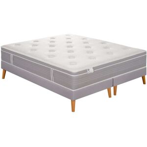 Simmons Ensemble 180x200 Matelas ressorts ensachés ferme H30 + 2 sommiers Blanc 200x30x180cm - Publicité Simmons Ensemble 180x200 Matelas ressorts ensachés ferme H30 + 2 sommiers Blanc 200x30x180cm - Publicité