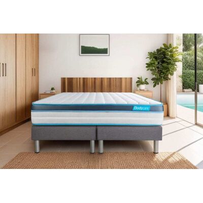 Matelas en mousse à mémoire de forme Bodycare Bodyfit - 160x200cm - Blanc - Ferme - Publicité Matelas en mousse à mémoire de forme Bodycare Bodyfit - 160x200cm - Blanc - Ferme - Publicité