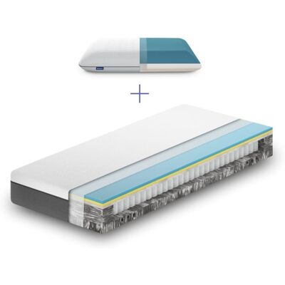 Emma Pack matelas et oreiller original 80x200 Blanc 200x25x80cm - Publicité Emma Pack matelas et oreiller original 80x200 Blanc 200x25x80cm - Publicité