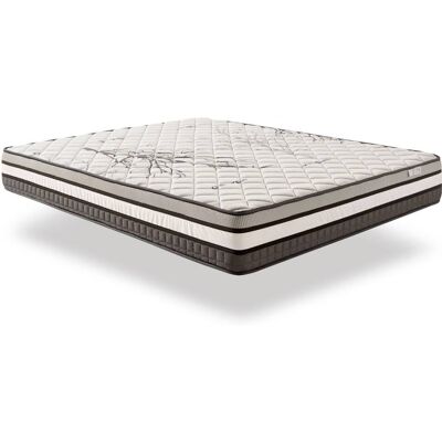 Cosmos Matelas Ressorts Ensachés 140x190 - Épais 26 cm - Mi-Ferme Blanc 190x26x140cm - Publicité Cosmos Matelas Ressorts Ensachés 140x190 - Épais 26 cm - Mi-Ferme Blanc 190x26x140cm - Publicité