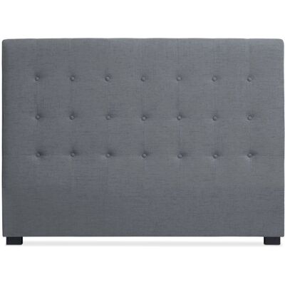 Menzzo Tête de lit 160cm tissu gris Gris 163x120x11cm - Publicité Menzzo Tête de lit 160cm tissu gris Gris 163x120x11cm - Publicité
