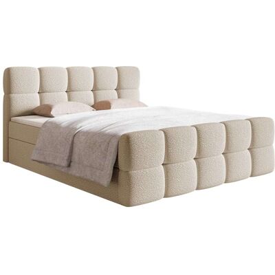 Selsey - Cloudy - Beige - 140x200 - Boxspring bed - Publicité Selsey - Cloudy - Beige - 140x200 - Boxspring bed - Publicité