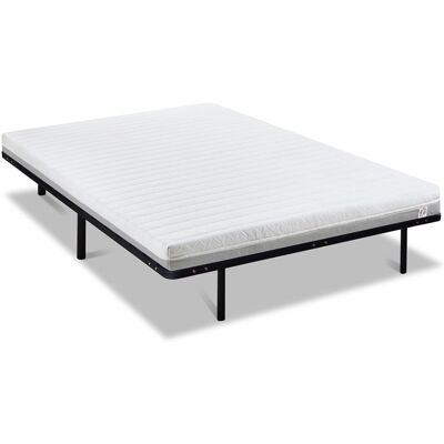 Ensemble lit Olympe Venus 160x200cm - Matelas en mousse Haute Densité + Sommier Métal - Publicité Ensemble lit Olympe Venus 160x200cm - Matelas en mousse Haute Densité + Sommier Métal - Publicité
