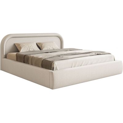 Selsey Lit coffre avec tête de lit 160x200 grège Taupe 230x92x182cm - Publicité Selsey Lit coffre avec tête de lit 160x200 grège Taupe 230x92x182cm - Publicité