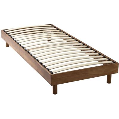 Terre de Nuit Sommier kit en bois massif 13 cm noisette 90x190 Marron 190x27x90cm - Publicité Terre de Nuit Sommier kit en bois massif 13 cm noisette 90x190 Marron 190x27x90cm - Publicité