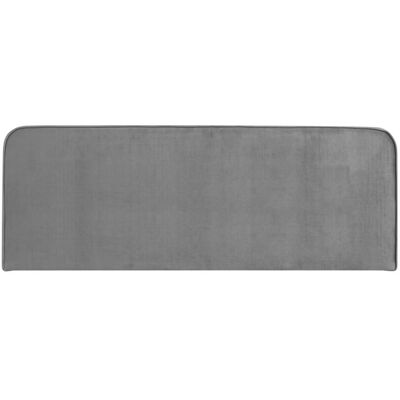 IDIMEX Tête de lit en tissu peau de pêche, gris, 160 cm Gris 160x58x6cm - Publicité IDIMEX Tête de lit en tissu peau de pêche, gris, 160 cm Gris 160x58x6cm - Publicité