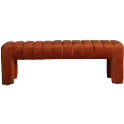 Kodu Pied de lit en velours ambre 127x43x43 cm Orange 127x43x43cm - Publicité Kodu Pied de lit en velours ambre 127x43x43 cm Orange 127x43x43cm - Publicité