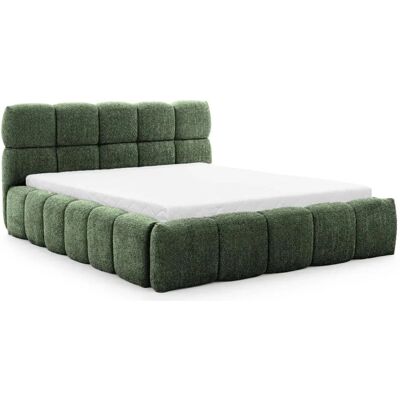 Casanova Paris Lit coffre tissu bouclette 160x200cmcm vert Vert 231x97x160cm - Publicité Casanova Paris Lit coffre tissu bouclette 160x200cmcm vert Vert 231x97x160cm - Publicité