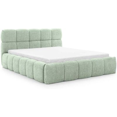 Casanova Paris Lit coffre tissu bouclette 160x200cmcm vert eau Vert 231x97x160cm - Publicité Casanova Paris Lit coffre tissu bouclette 160x200cmcm vert eau Vert 231x97x160cm - Publicité