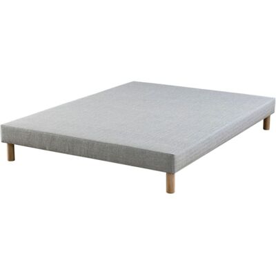 Terre de Nuit Sommier tapissier à lattes recouvertes 13 cm 140x190 cm Gris 190x13x140cm - Publicité Terre de Nuit Sommier tapissier à lattes recouvertes 13 cm 140x190 cm Gris 190x13x140cm - Publicité