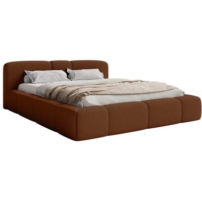 Selsey Lit coffre 180x200, velours cuivre Cuivre 236x74x210cm - Publicité Selsey Lit coffre 180x200, velours cuivre Cuivre 236x74x210cm - Publicité