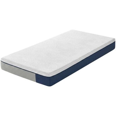 VASAGLE Matelas 140 x 190 cm mousse mémoire de forme gel soutien 7 zones bleu Bleu 190x25x140cm - Publicité VASAGLE Matelas 140 x 190 cm mousse mémoire de forme gel soutien 7 zones bleu Bleu 190x25x140cm - Publicité