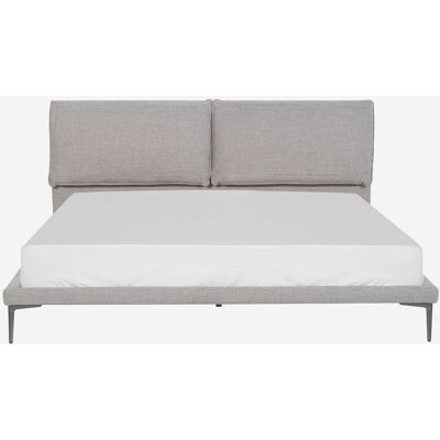 Habitat Lit 180 x 200 cm en tissu - gris perle Gris 216x104x198cm - Publicité Habitat Lit 180 x 200 cm en tissu - gris perle Gris 216x104x198cm - Publicité
