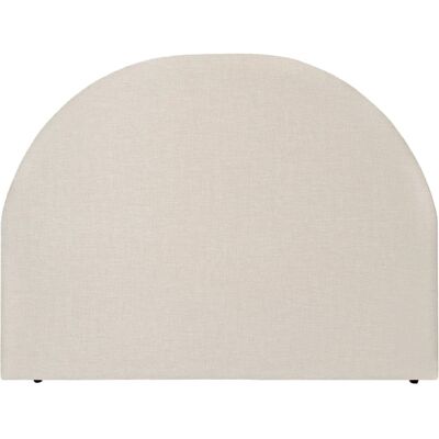 NATYAL Tête de lit tapissée matelassée courbe pour lit de 150cm couleur écru Beige 160x123x4cm - Publicité NATYAL Tête de lit tapissée matelassée courbe pour lit de 150cm couleur écru Beige 160x123x4cm - Publicité