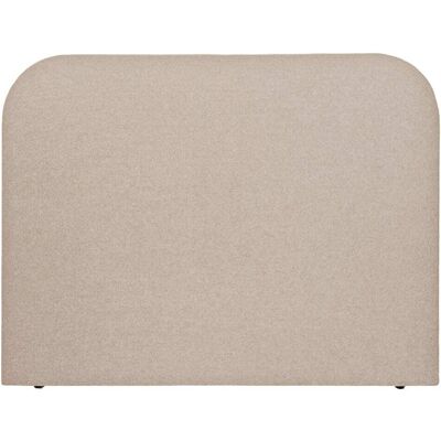 NATYAL Tête de lit tapissée à bords courbes pour lit de 150cm couleur taupe Marron 160x123x8cm - Publicité NATYAL Tête de lit tapissée à bords courbes pour lit de 150cm couleur taupe Marron 160x123x8cm - Publicité