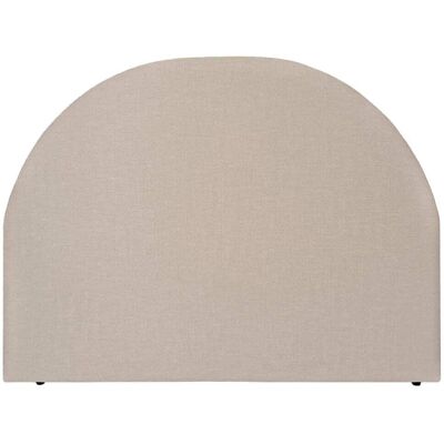 NATYAL Tête de lit tapissée matelassée courbe pour lit de 150cm couleur taupe Marron 160x123x4cm - Publicité NATYAL Tête de lit tapissée matelassée courbe pour lit de 150cm couleur taupe Marron 160x123x4cm - Publicité