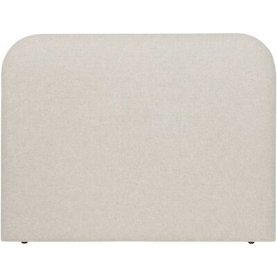 NATYAL Tête de lit tapissée à bords courbes pour lit de 150cm couleur écru Beige 160x123x8cm - Publicité NATYAL Tête de lit tapissée à bords courbes pour lit de 150cm couleur écru Beige 160x123x8cm - Publicité