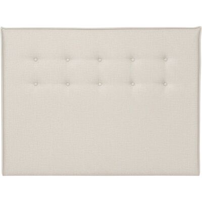 NATYAL Tête de lit tapissée capitonnée pour lit de 150cm couleur écru Beige 160x123x8cm - Publicité NATYAL Tête de lit tapissée capitonnée pour lit de 150cm couleur écru Beige 160x123x8cm - Publicité