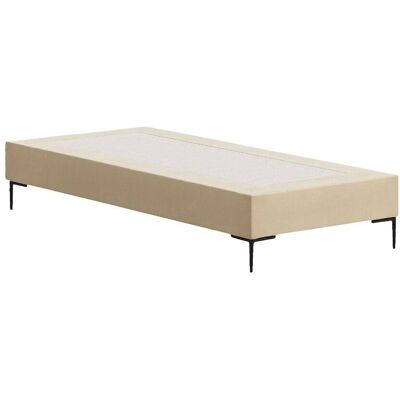 Habitat Sommier tapissier à lattes en tissu - 90 x 200 cm - crème Blanc 200x35x90cm - Publicité Habitat Sommier tapissier à lattes en tissu - 90 x 200 cm - crème Blanc 200x35x90cm - Publicité