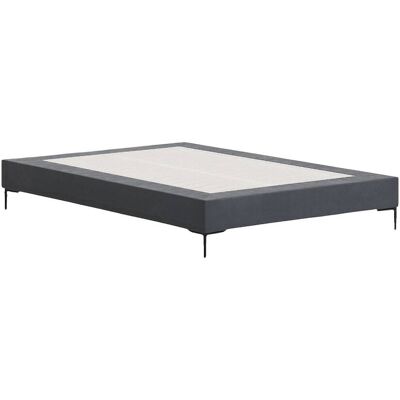 Habitat Sommier tapissier à lattes en tissu - 140 x 200 cm - gris anthracite Gris 200x35x140cm - Publicité Habitat Sommier tapissier à lattes en tissu - 140 x 200 cm - gris anthracite Gris 200x35x140cm - Publicité