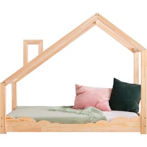 Monti Family Lit cabane nuages enfant bois naturel bois de