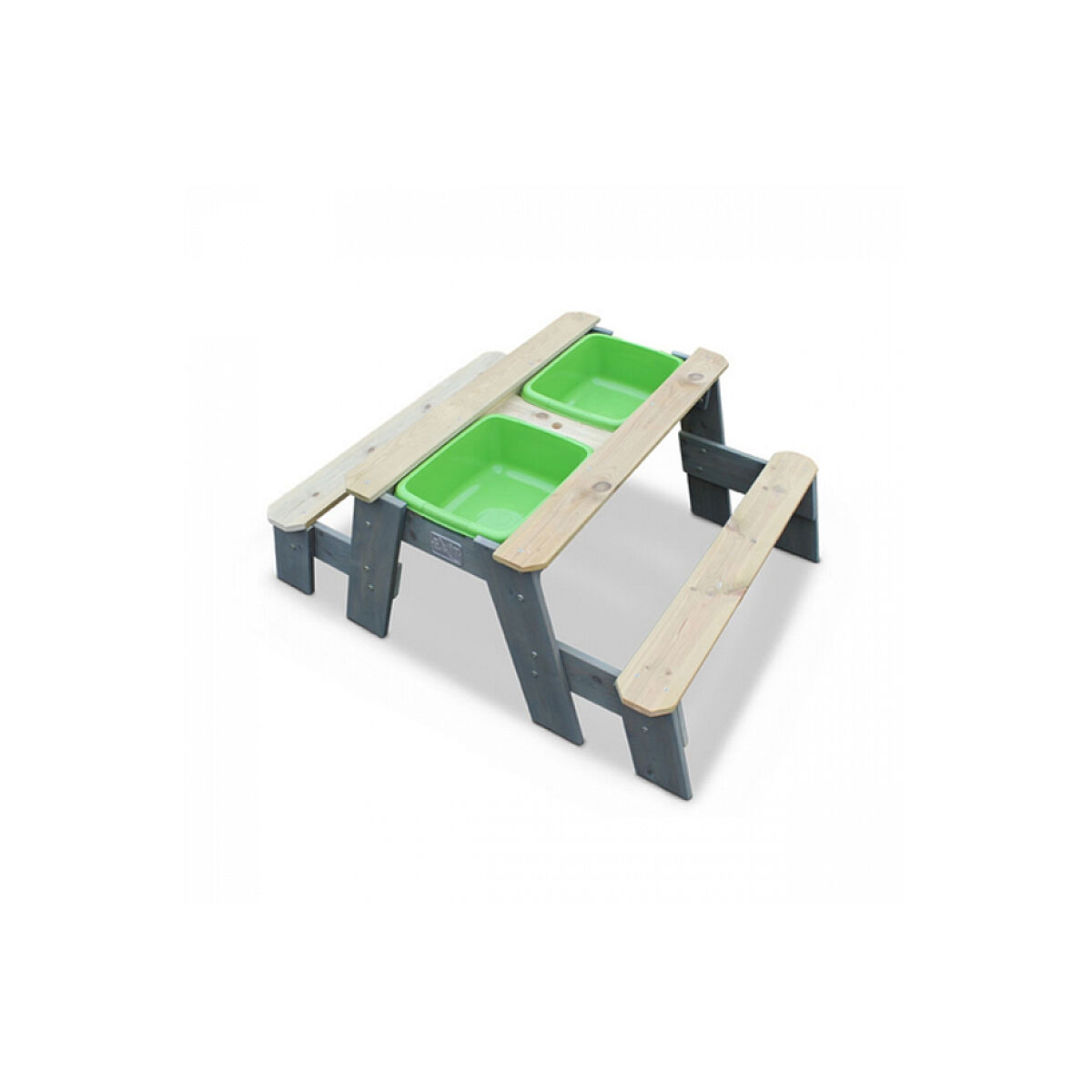 Exit Toys Table bacs à sable avec bancs Gris 1x1x1cm