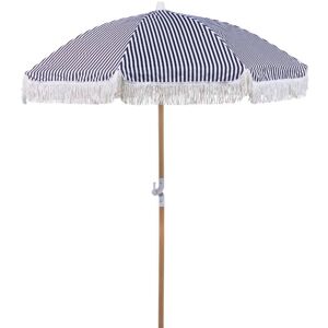 Ajoutez une touche rétro à votre espace extérieur avec ce parasol de jardin. Il est fabriqué en tissu polyester de haute qualité, résistant aux UV. Le mât en bois de hêtre est robuste et peut résister aux conditions météorologiques difficiles. La housse avec poignées facilite l'entretien et le transport d'un endroit à l'autre. image