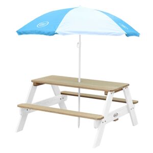 Axi Table de pique-nique en bois avec parasol Orange 95x49x98cm