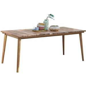 BERAH GETAH Table de jardin en teck massif 6/8 pers. Beige 180x75x180cm - Publicité BERAH GETAH Table de jardin en teck massif 6/8 pers. Beige 180x75x180cm - Publicité