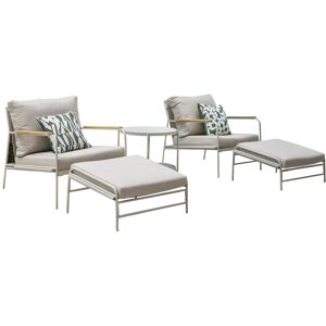 Ozalide Salon de jardin 2 places en acier lin Beige 84x69x70cm - Publicité Ozalide Salon de jardin 2 places en acier lin Beige 84x69x70cm - Publicité