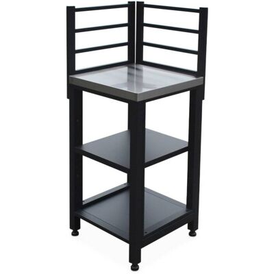 sweeek Cuisine extérieure en acier 2 étagères l48,5cm Noir 48x124x48cm - Publicité sweeek Cuisine extérieure en acier 2 étagères l48,5cm Noir 48x124x48cm - Publicité