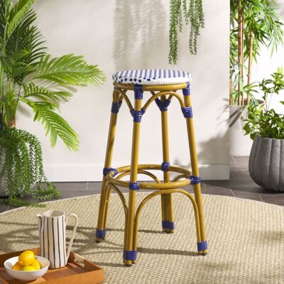 Oneida - Outdoor Stool - Bleu Blanc Beige - Bar Stool - Publicité Oneida - Outdoor Stool - Bleu Blanc Beige - Bar Stool - Publicité