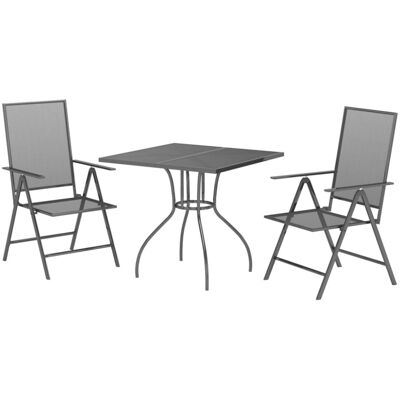 Helloshop26 Ensemble de salle à 56 x 61 x 82 cm Gris 56x82x61cm - Publicité Helloshop26 Ensemble de salle à 56 x 61 x 82 cm Gris 56x82x61cm - Publicité