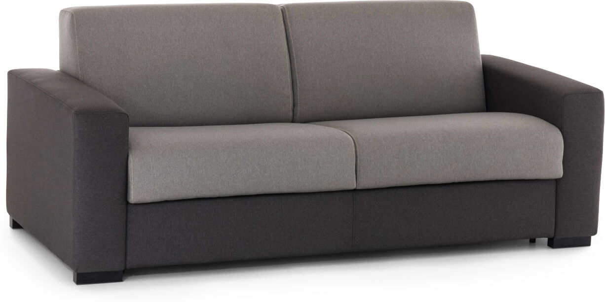 Talamo Italia Canapé-lit 3 places en tissu gris et anthracite Gris 200x90x95cm