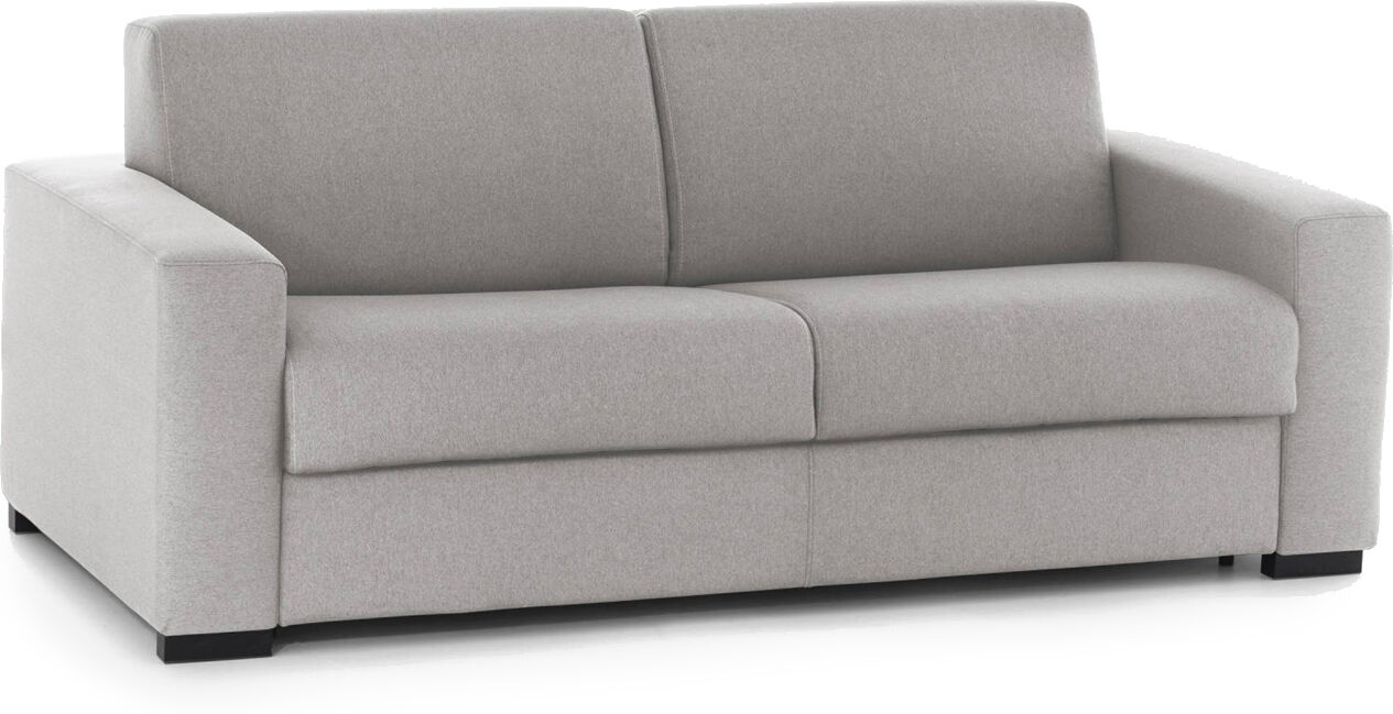 Talamo Italia Canapé-lit 3 places en tissu gris Gris 200x90x95cm