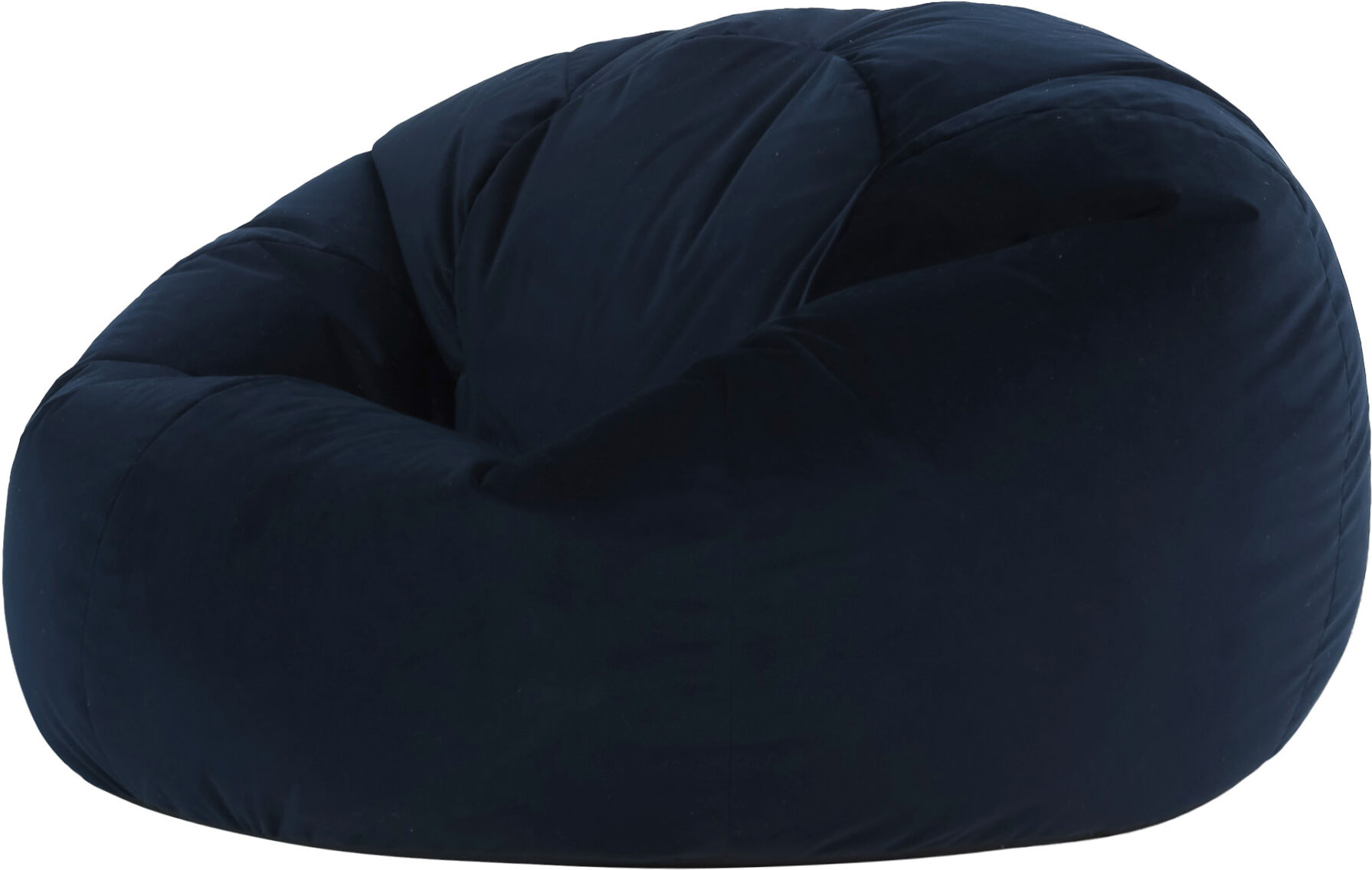 Icon Pouf velours bleu minuit Bleu 85x50x85cm