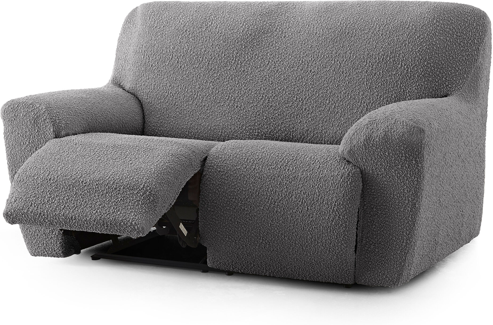 Eysa Housse de canapé 2 places relax extensible gris foncé 150 - 200 Gris 200x120x150cm