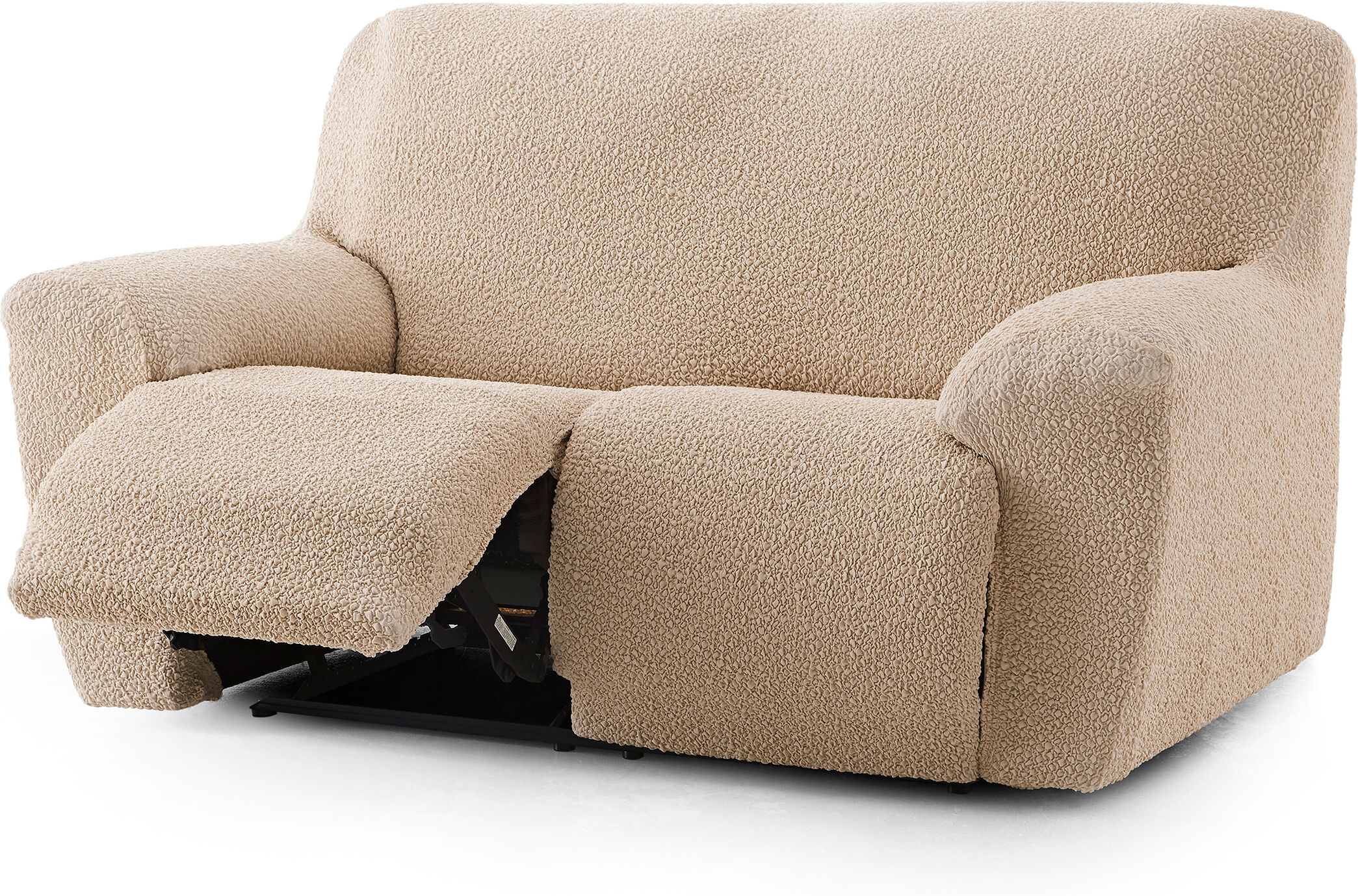 Eysa Housse de canapé 2 places relax extensible beige 150 - 200 Beige 200x120x150cm