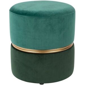 White label Pouf en tissu vert Vert 35x39x35cm