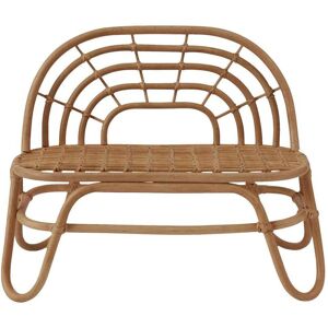 OYOY Living Design Mini banc marron 100% rotin H52xL64,5x28cm Marron 65x52x28cm