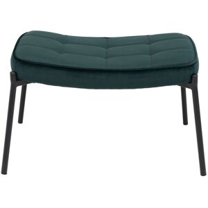 House Nordic Repose-pieds en velours vert forêt Vert 61x36x41cm