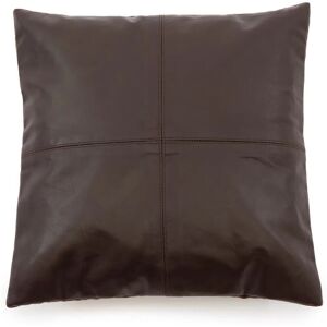 Bazar Bizar Coussin en cuir marron 40x40 Marron 40x10x40cm