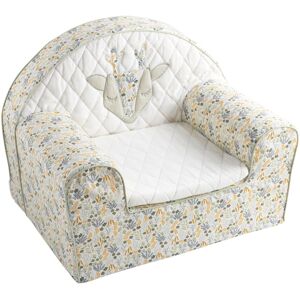 Sauthon Fauteuil club en coton blanc Blanc 50x42x41cm