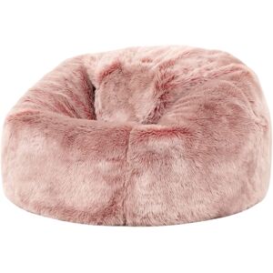 Icon Pouf enfant fausse fourrure rose poudré Rose 64x70x64cm