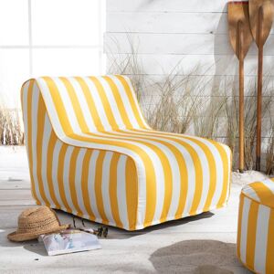 Today Fauteuil gonflable en Polyester Jaune 90x600 cm Jaune 90x0x600cm