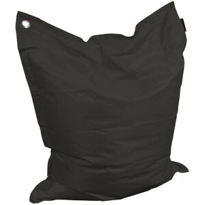 Jardindeco Grand coussin uni maxi noir Noir 110x130x20cm