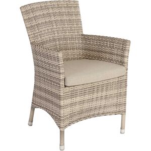 Alexander Rose Fauteuil en aluminium et fibre synthetique Beige 64x84x58cm